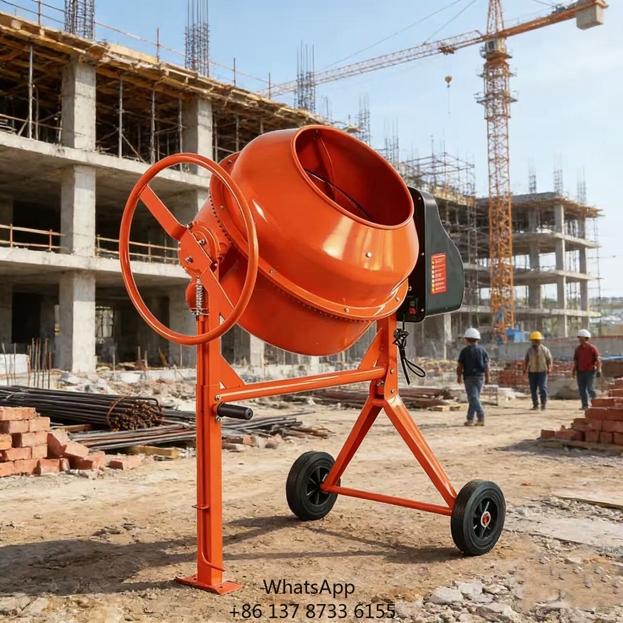 Concrete Mixer Small - Jiqian 180L High Quality Electric Small