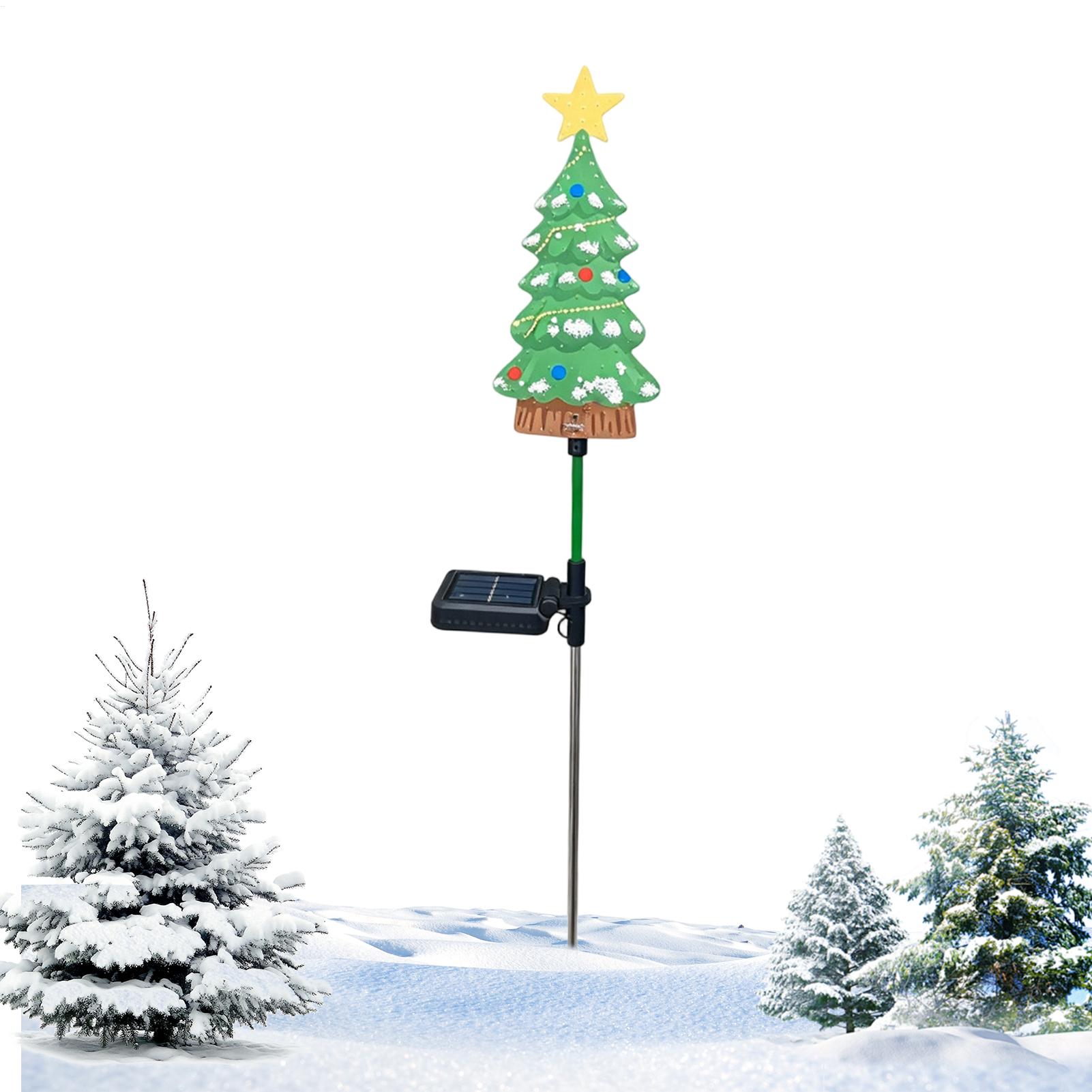 Outdoor Power Stake - Outdoor Christmas Tree LED Waterproof Solar