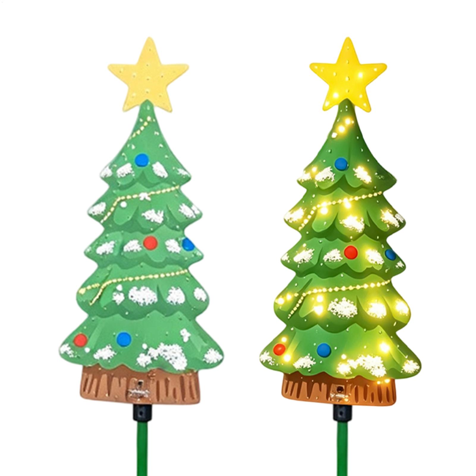 Outdoor Power Stake - Outdoor Christmas Tree Solar Powered Waterproof
