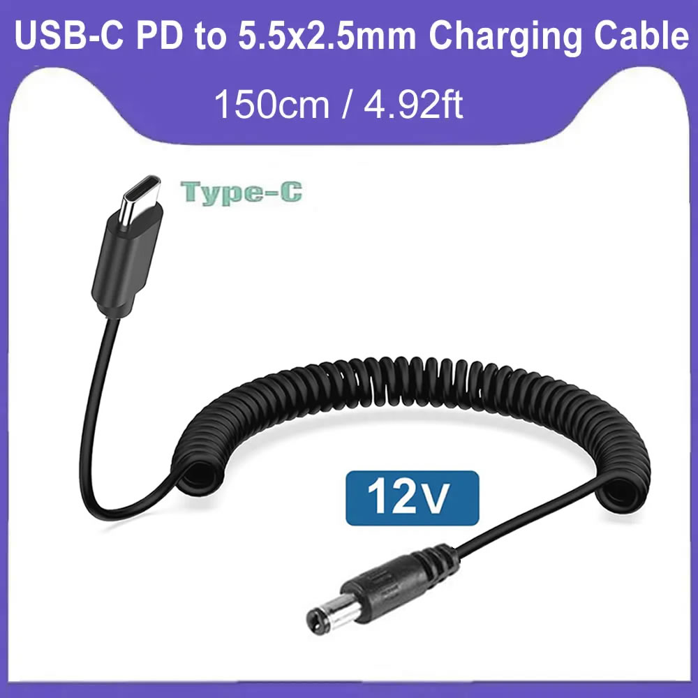 USB C to DC 5.5mm X 2.5mm Powe - Outdoor Power Supply 12V review and price