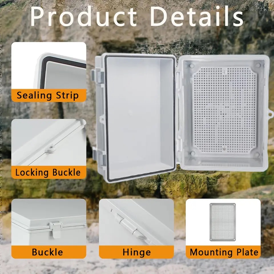 Outdoor IP66 Abs Pc Hinged Pla - Outdoor Power Box Cover review and price