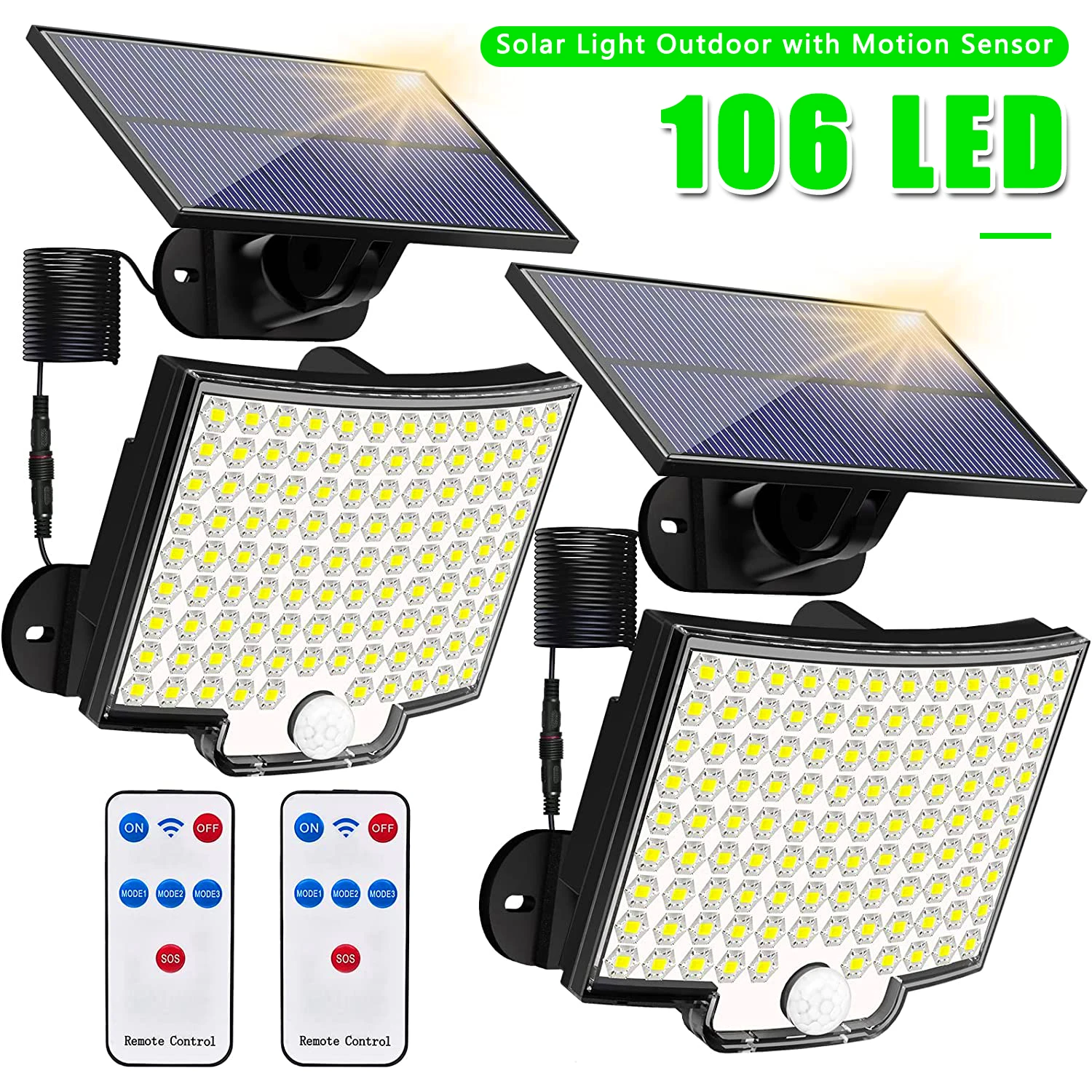 106LED Solar Light Outdoor Wat - Outdoor Power Garage review and price