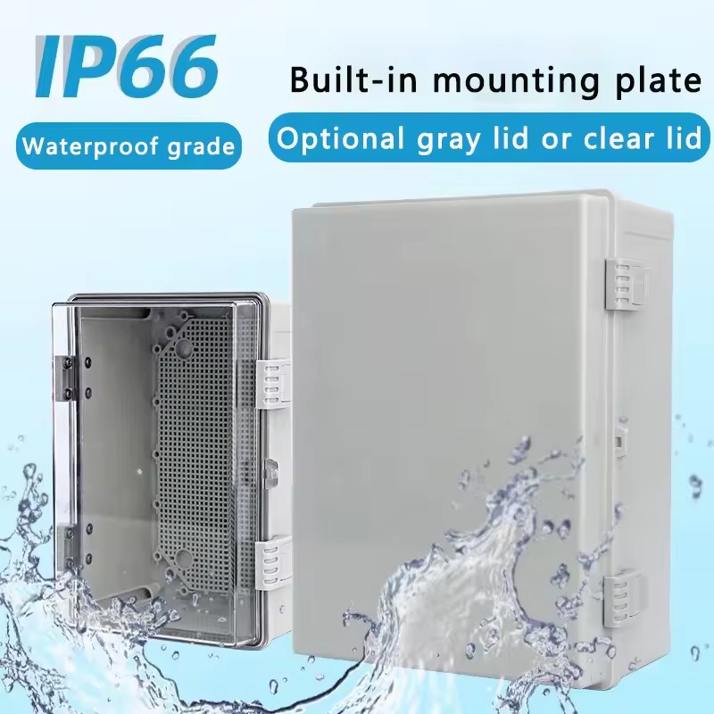 IP66 Waterproof Gray/Transpare - Outdoor Power Box Cover review and price