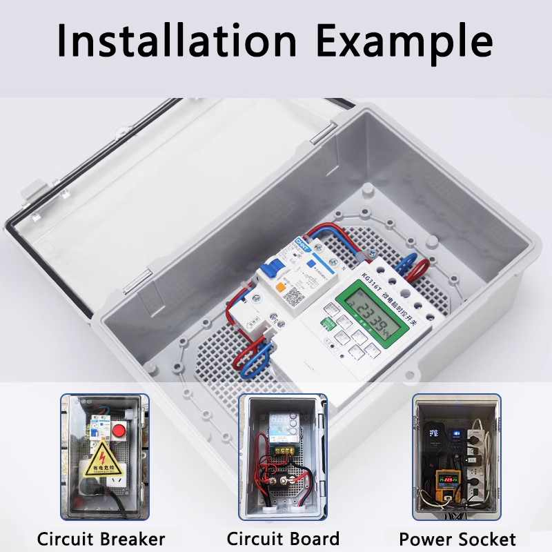 IP66 Waterproof Gray/Transpare - Outdoor Power Box Cover review and price