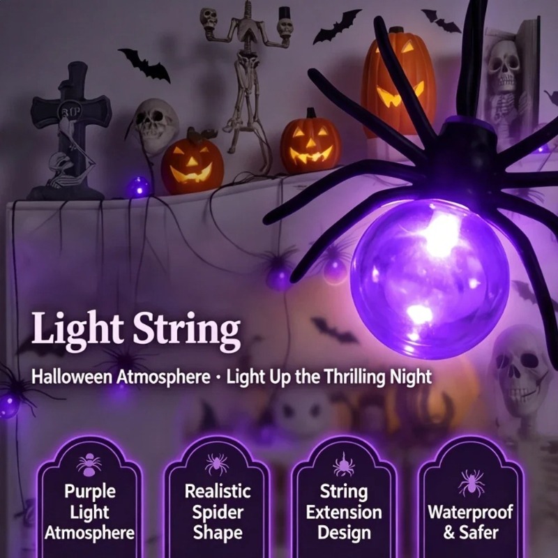 Battery Powered Spider LED Str - Outdoor Power Lights review and price