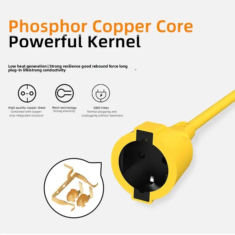 16A EU Schuko Power Strip 4KW  - Extension Cord Outdoor review and price