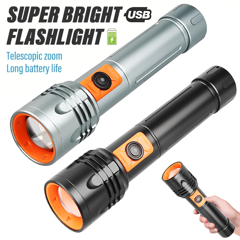 High Power LED Flashlight USB  - Outdoor Power Lights review and price