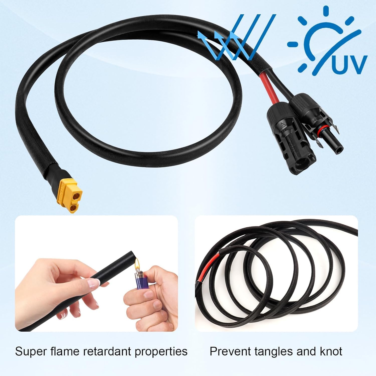 Solar Connector to XT60 Cable  - Extension Cord Outdoor review and price