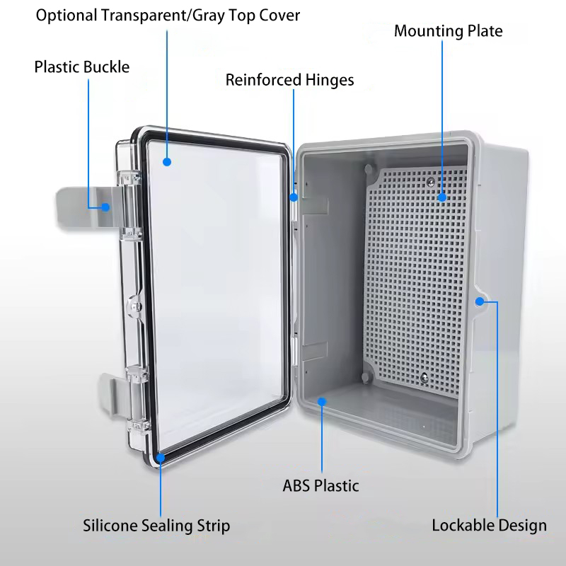 IP66 Waterproof Grey/Transpare - Outdoor Power Box Cover review and price