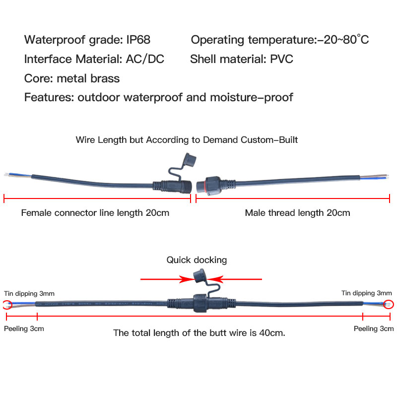 Male Female Extension Wire Con - Extension Cord Outdoor review and price