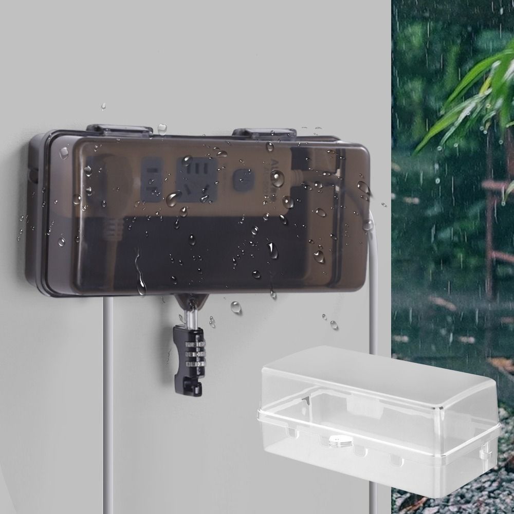 Portable Plastic Plug Box Anti - Extension Cord Outdoor review and price