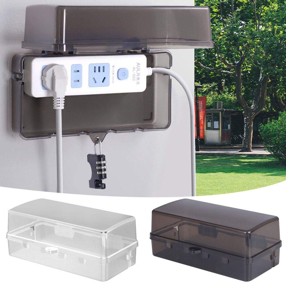 Portable Plastic Plug Box Anti - Extension Cord Outdoor review and price