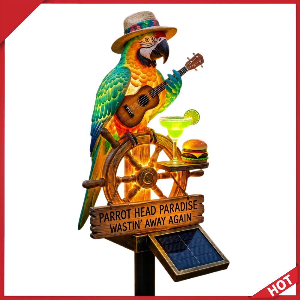 Solar-Powered Outdoor Parrot S - Outdoor Power Stake review and price