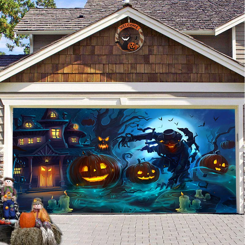 Spooky Halloween Garage Door B - Outdoor Power Garage review and price