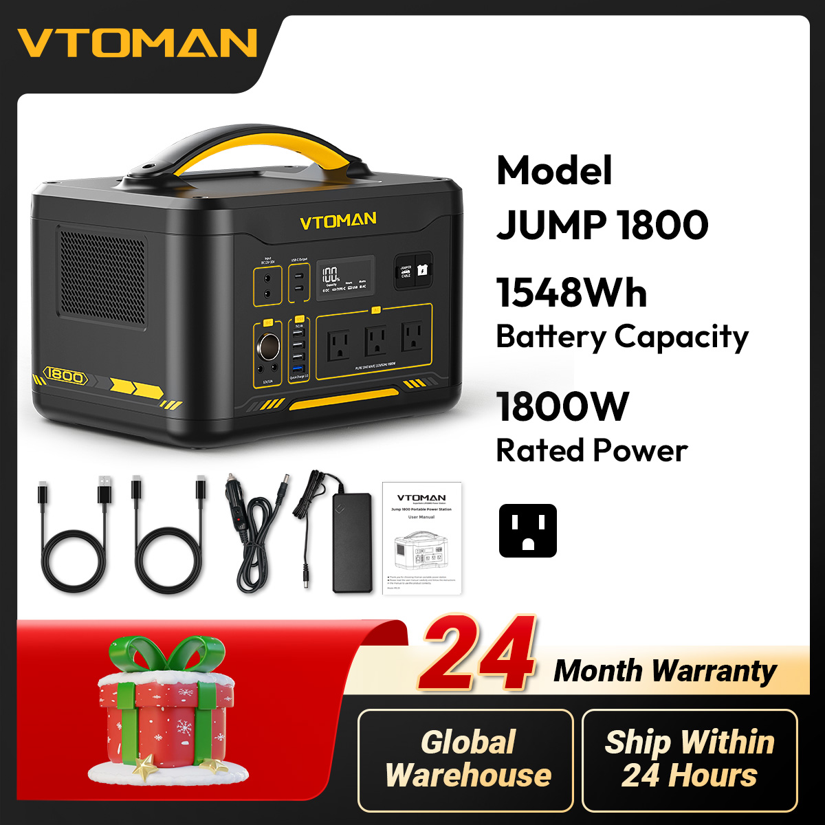 VTOMAN JUMP 1800 Portable Powe - Outdoor Power Supply 12V review and price
