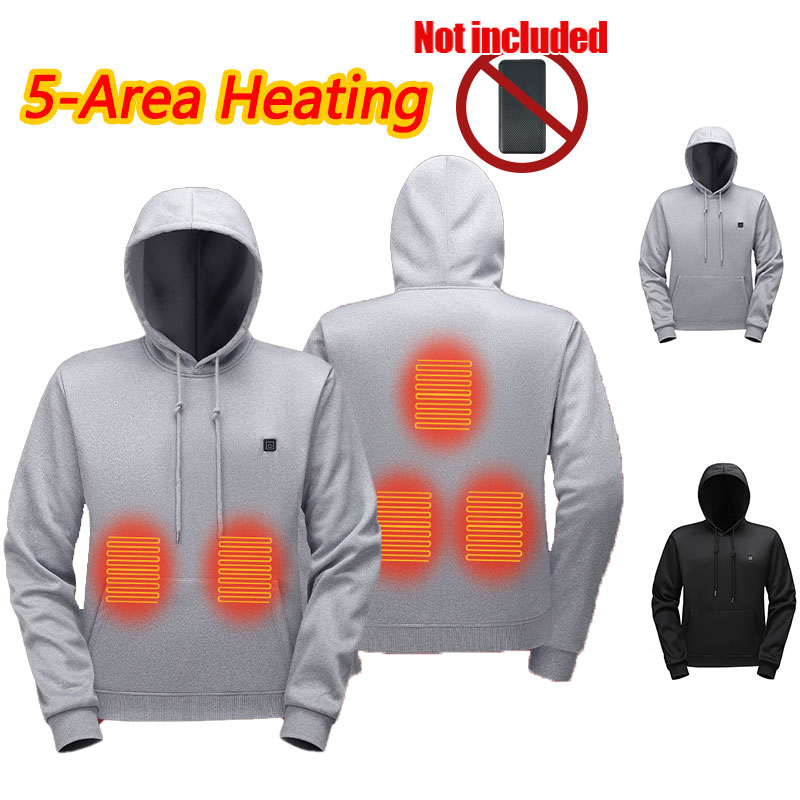 5 Zone Heating Hoodie Heating  - Outdoor Usb Power Bank review and price