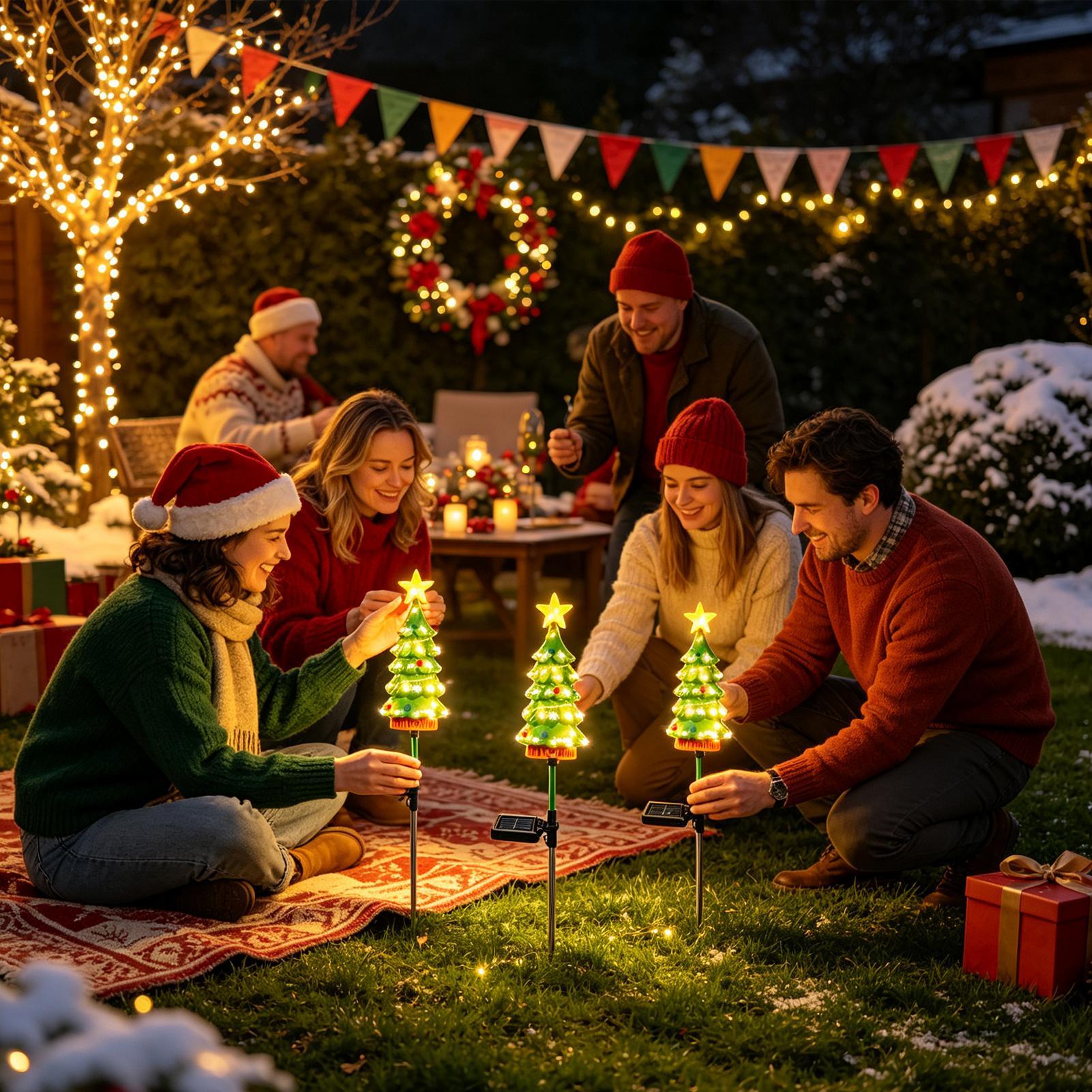 Outdoor Christmas Tree Solar P - Outdoor Power Stake review and price