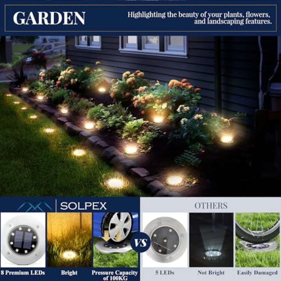 Solar Ground Lights Solar Ligh - Outdoor Power Lights review and price