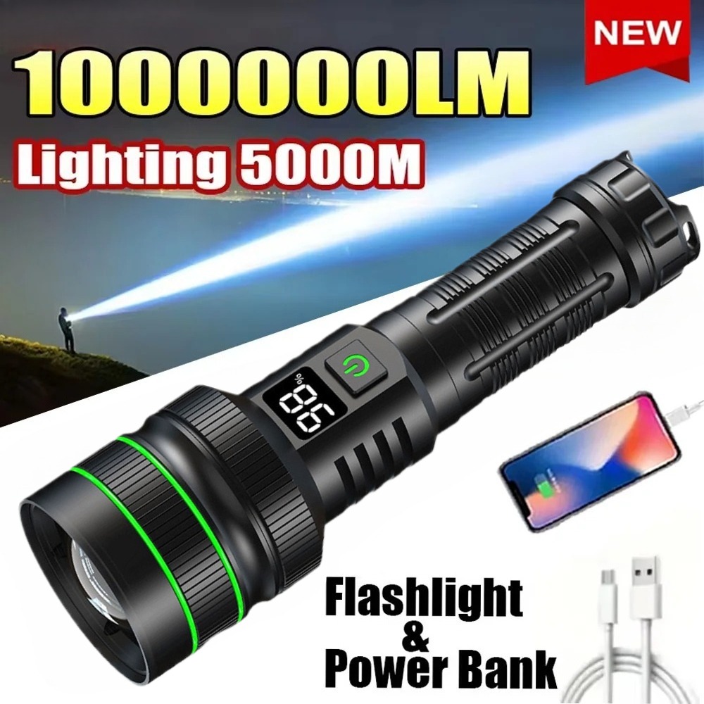 Powerful LED Flashlight Zoomab - Outdoor Power Lights review and price
