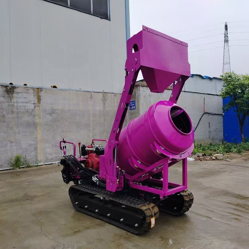 Portable Small Rubber Crawler  - Concrete Mixer Small review and price