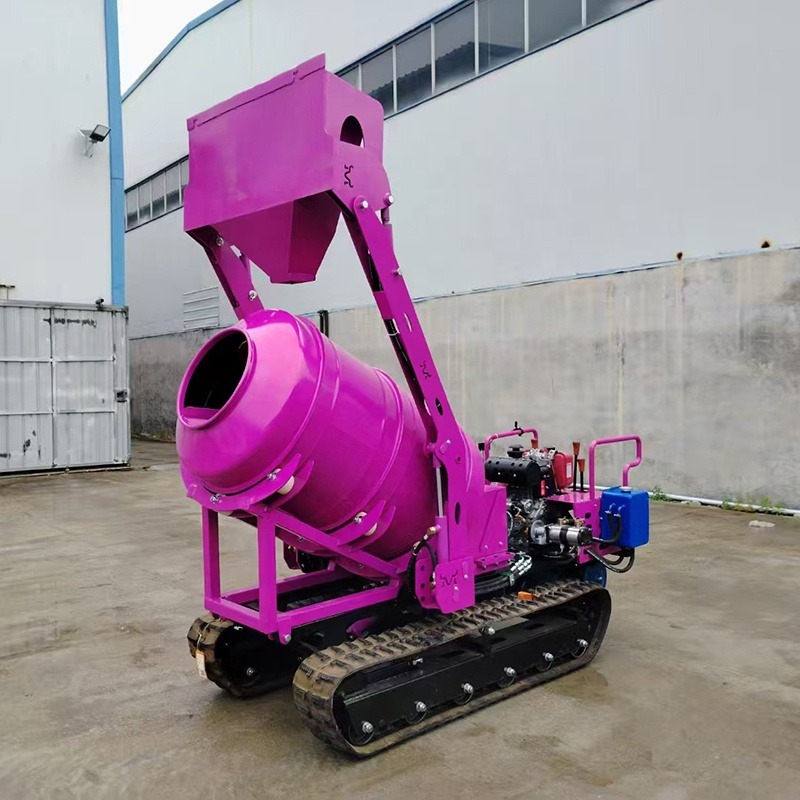 Portable Small Rubber Crawler  - Concrete Mixer Small review and price