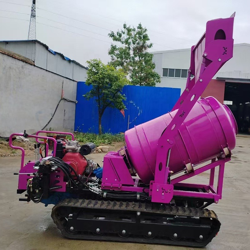 Portable Small Rubber Crawler  - Concrete Mixer Small review and price