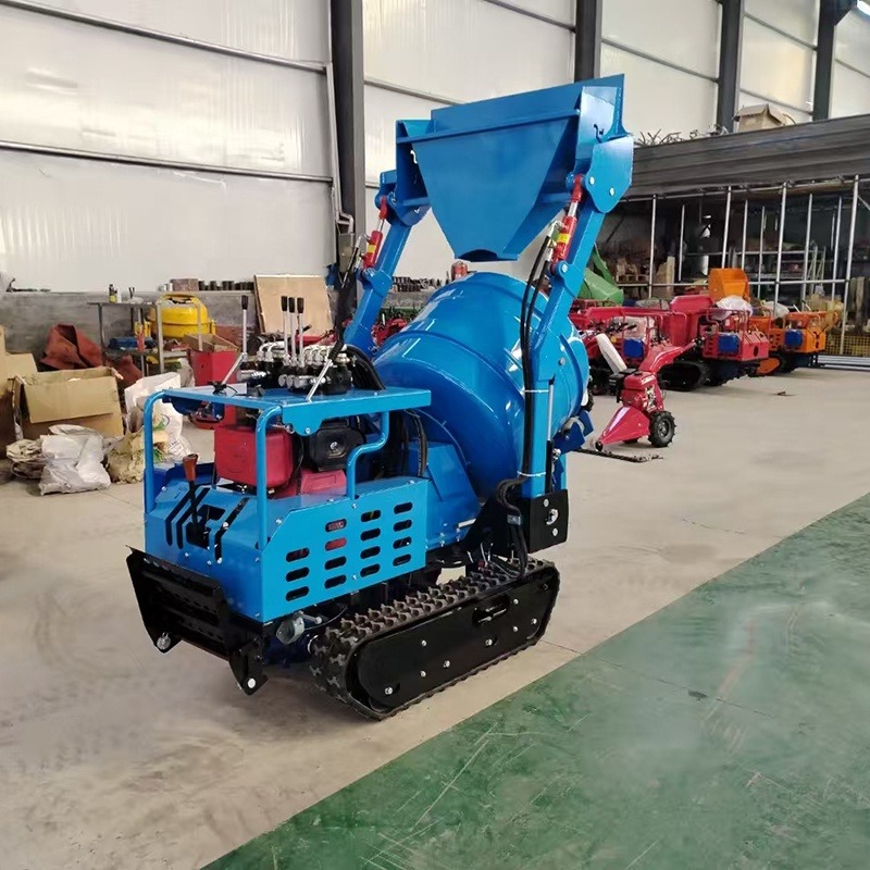 Portable Small Rubber Crawler  - Concrete Mixer Small review and price